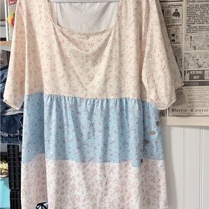 Floral Patchwork Women's Top